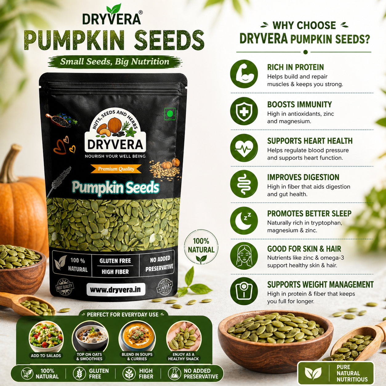 Pumpkin Seeds – Crunchy, Nutritious & Power-Packed