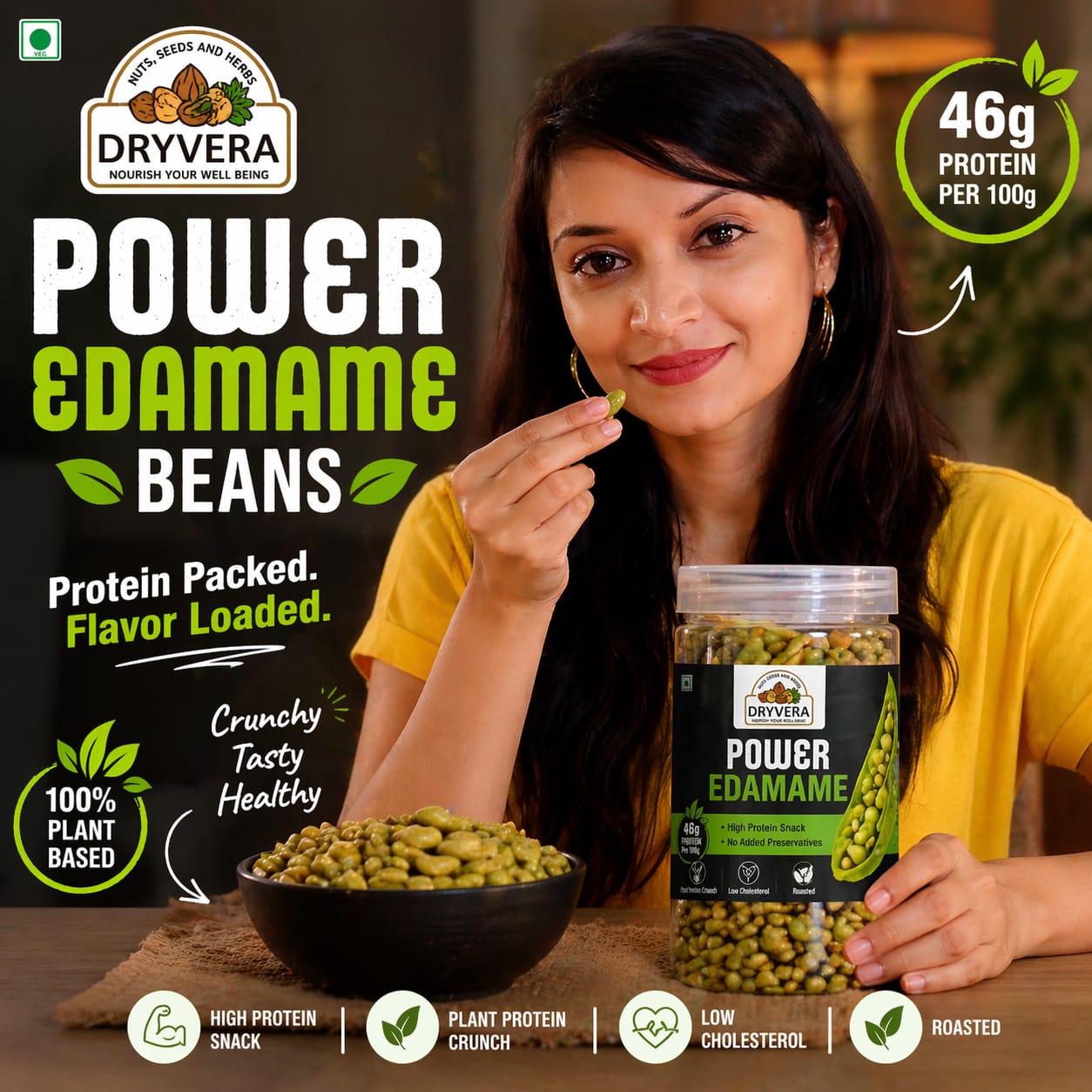 DRYVERA Power Edamame Roasted Beans