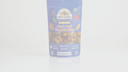 Dryvera Peri Peri Masala Vegetables, Natural High Fibre Snacks, Chemical Free, mix of veggies.